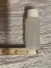 Lot of 10 Natural 1oz HDPE Plastic Cylinder Dispenser Bottles