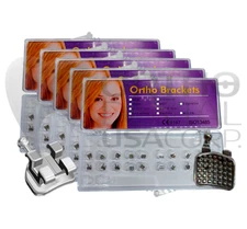 Set x 5/10 case of Brackets MIM Monoblock or MESH hook 3,4,5 Orthodentalusa Corp