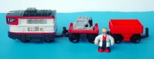 Fisher Price GeoTrax Goggles & Bunsen Smartest Team Train Lights Sounds complete