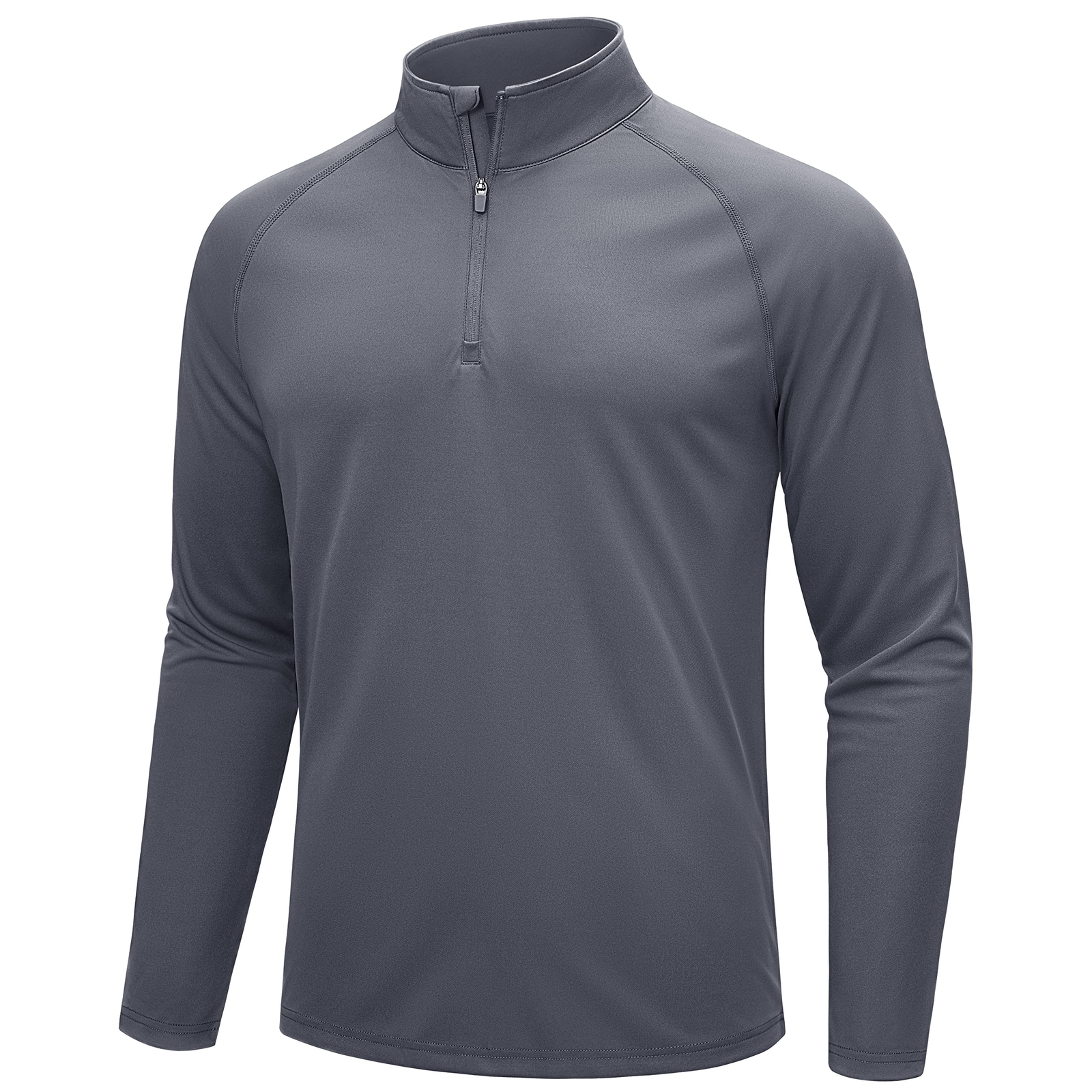 Pull Golf Donald Ross UPF50 - Taille L, Couleur Pervenche, 1/4 Zip, Manches Longues