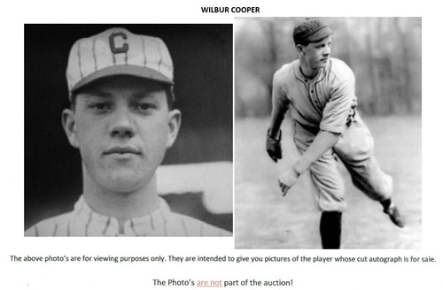 Wilbur Cooper signed JSA COA handsignierte Karteikarte Autogramm D:1973 RAR Auto!! - Bild 5 von 5