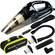 Vacuum Cleaner High Power, Upgraded 120W Wet & Dry Handheld Car Vacuum Cleaner 