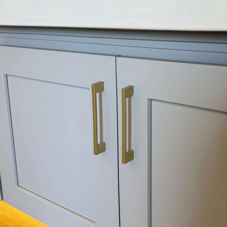 Brushed Champagne Gold Modern Slim Cabinet Handles Bar Pulls Kitchen Bathroom - Image 3 of 4