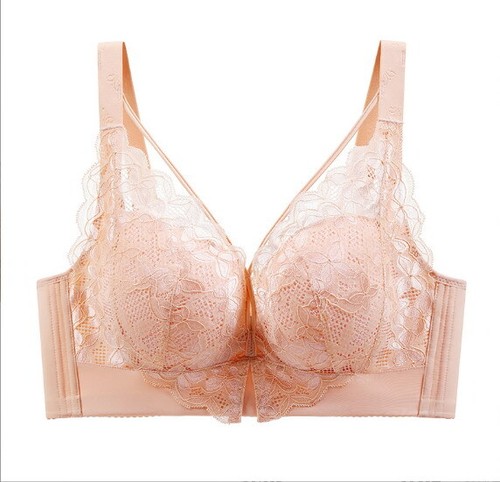 Reggiseno donna copertura completa senza fili sottile pizzo floreale taglie forti intimo 32601 - Foto 32 di 32