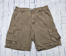 Wrangler MENS SIZE 36 Genuine Cargo Shorts Brown GWS15BZ Baggy Y2K