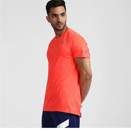 Y2K NWT adidas  Men's run it Tee - size M ( peach color ) CUTE - Picture 3 of 5