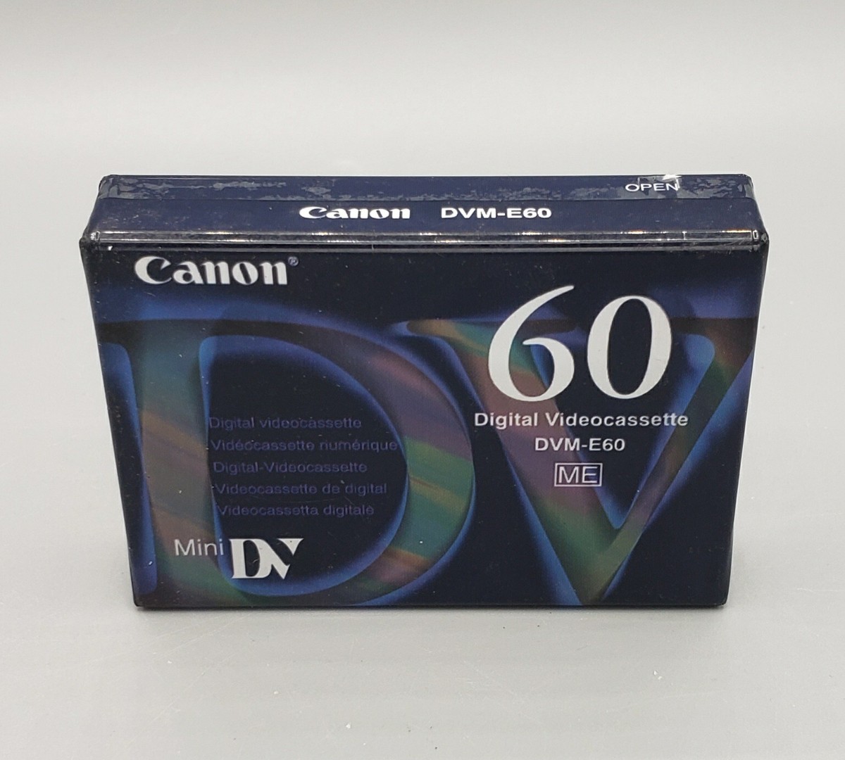 Canon DVM-E60 MiniDV Digital Videocassette 60 Minute
