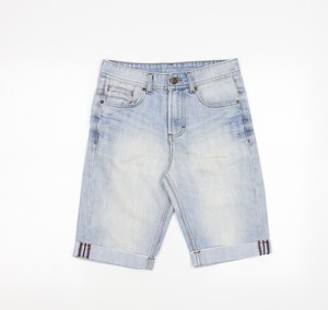 Primark Mens Blue Denim Bermuda Shorts 