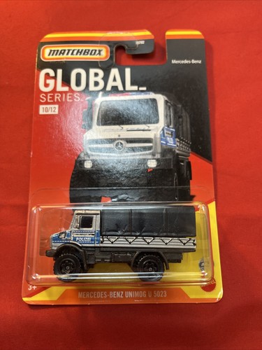 2022 Matchbox GLOBAL Series MERCEDES-BENZ UNIMOG U 5023  10/12 Polize! - Picture 1 of 2