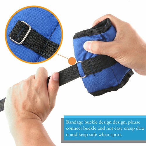 Adjustable Ankle Wrist Leg Weights Fitness Gym Straps 1/2/3/4kg Sandbag Exercise - Picture 4 of 16