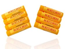  Lot of 8 Burt's Bees "Let it Snow" Lip Balm 100 Natural Peppermint .15oz New