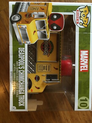  Funko POP #10 Rides Marvel Deadpool s Chimichanga Truck Vinyl Bobble-Head 