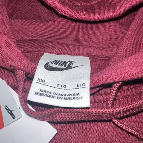 Nike Florida State Seminoles FSU Garnet Fleece Club Pullover Hoodie Men’s Sz XXL - Picture 4 of 12