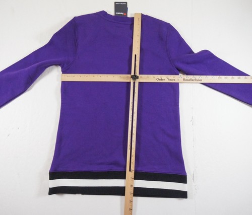 Sacramento Kings Sweatshirt Womens Small Purple Crewneck Fanatics NBA Ladies NEW - Picture 7 of 10