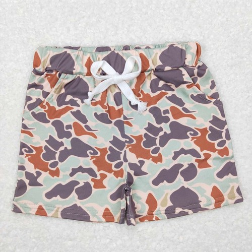 Summer Baby Boys Hunting Camo Shorts With Pocket Brown Camouflage Shorts - Picture 2 of 10