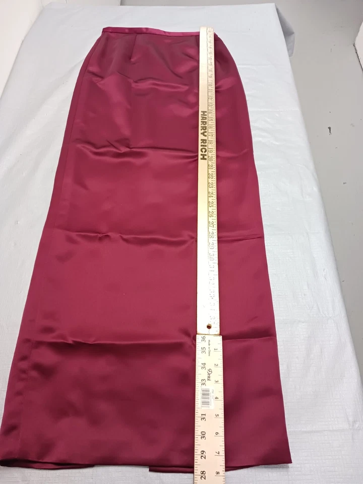 NUEVO CON ETIQUETAS Falda Vintage Lillie Rubí Rojo Dividida Larga Talla 4 Foto 3 de 4