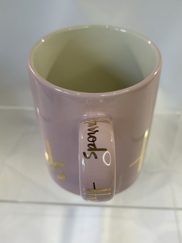 Harrods of London Baby Pink and Gold Ceramic Small Mug Collectible ~ New/unused - 第 4/6 張圖片