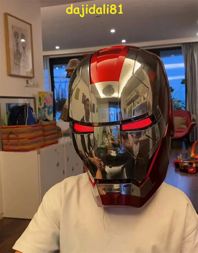 Genuine 1:1 AUTOKING Iron Man MK5 Helmet Wearable Voice/Touch Control Deformed - Bild 2 von 4