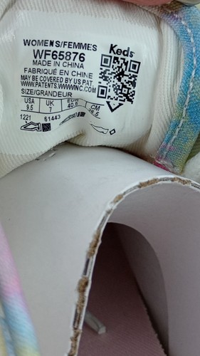 Ked's Women's Champion Canvas Sneakers Size 9.5 M Tie Dye Pastel NWB - Picture 9 of 12