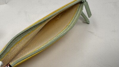 Clinique Sunglasses Case Yellow Zippered Padded w/Clip Eye Glass Holder Gift GWP Clinique Sunglass Case Yellow Zippered Padded w/Clip, Eye  main image 3
