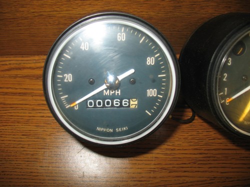 1968 CB350 K0 METER SET MPH SPEEDOMETER + TACH HONDA SUPER SPORT CB CL 250 350 - Picture 2 of 18
