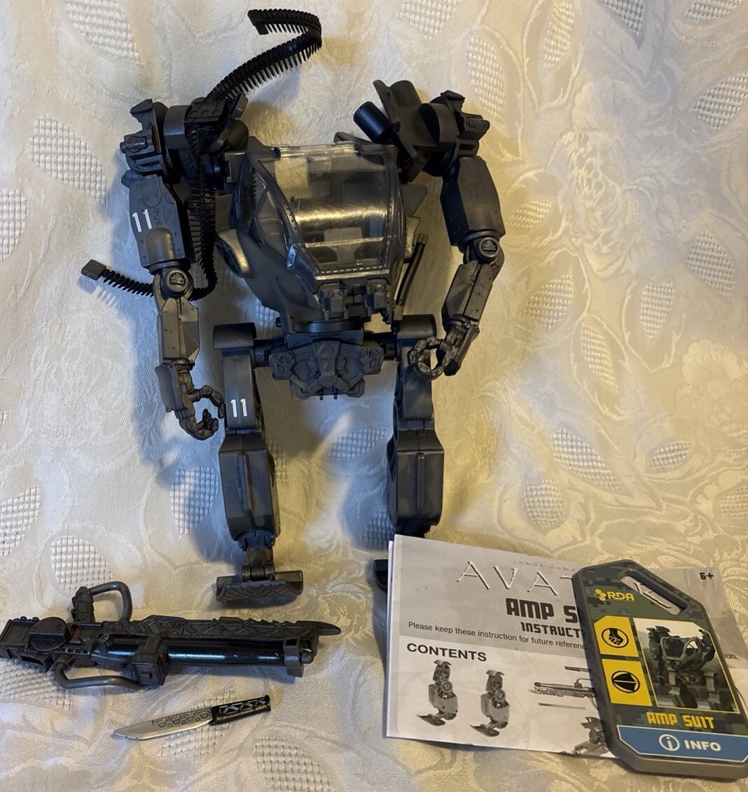 AVATAR AMP SUIT RDA Mechanical Armed JAMES CAMERON'S Mattel 9” 2009 ...