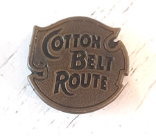Vintage 1976 Cotton Belt Route Oval St. Louis Railway Belt Buckle by Jimm Watson