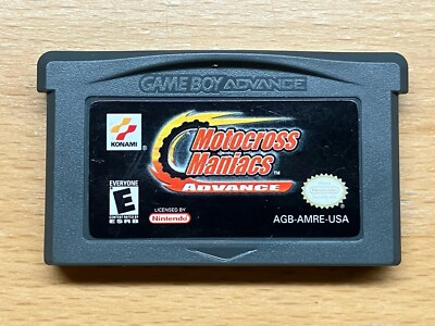 Motocross Maniacs Advance (Nintendo Game Boy Advance, 2002) GBA Tested & Working