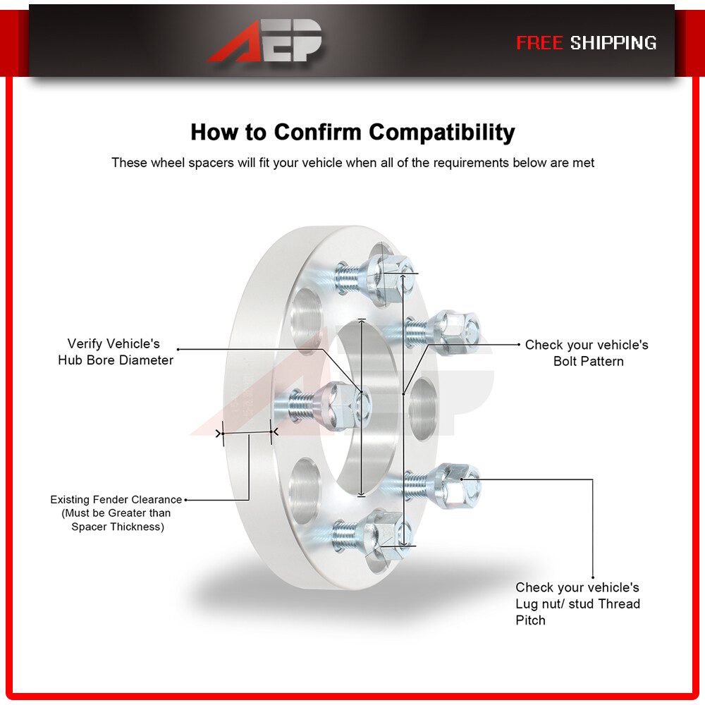 4X 5x5 to 5x4.75 1" Wheel Adapters 12x1.5 For Chevy Impala Caprice