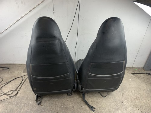 2001-2005 Mazda Miata Mx5 Oem Black Leather Seats Left Right NB2 01-05 *READ* - Picture 11 of 14