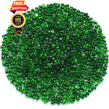 QYGL Sea Glass Stones - Green Clear Pebbles Gemstones - Perfect