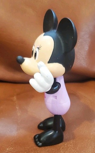 5.5 Inch 2011 Disney Minnie Mouse Purple Bathing Suit Figure Plastic Toy Flaws - Picture 2 of 13