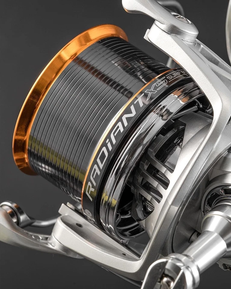 MULINELLO PESCA SURFCASTING TRABUCCO RADIANT SURF 8000 - 7 CUSCINETTI - 3 BOBINE - Immagine 4 di 4