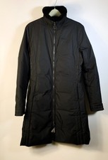 Moncler Women  s Long Down Coat Black Size 2   Authentic Designer Winter Jacket