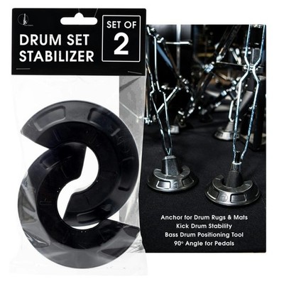 2 Pack Drum Hooves Stabilize Non-Slip Kick Drum Rug Mats Anchor 4.17x0.98 In
