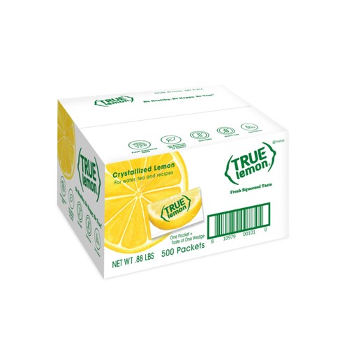 True Citrus TRUE LEMON Water Enhancer Bulk Dispenser 500 Count Drink Mix