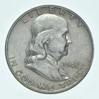 Better 1948 US Franklin 90% Silver Half Dollar Coin Collection Set Break *661