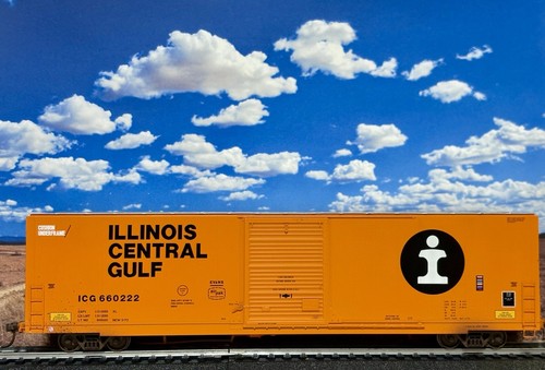 HO ExactRail Berwick 7440 Illinois Central Gulf Box Car #660222 LightlyWeathered - Picture 2 of 10