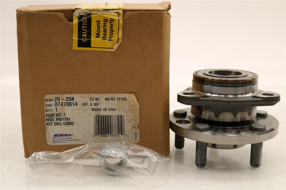 全新德科车轮轴承和轮毂总成前 20-25K 别克雪佛兰 Olds 1984-2005 — 第 4/4 张图片