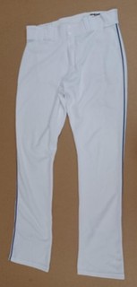 AARON BATES #65 MLB Game Used 9/18/2023 DODGERS Nike WHITE HOME PANTS SLIDING GU