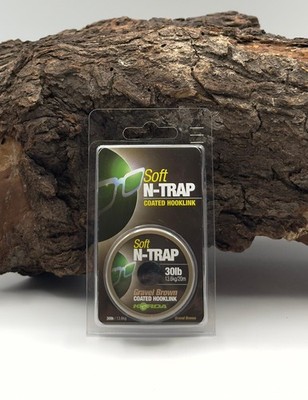 Korda N-Trap Soft 30lb 13,6kg Gravel Brown Safe Zone Vorfachmaterial ummantelt