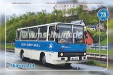 Blechschild 20x30cm "Oldtimer-Busse im Osten Deutschlands" - Ikarus 211 - Nr. 78