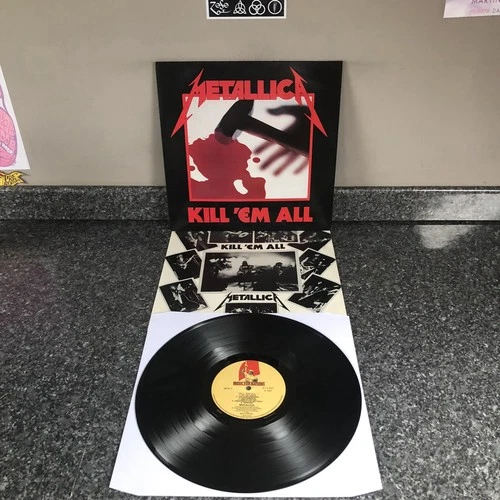 LP VINYL METALLICA KILL EM ALL MFN7 MUSIC FOR THE NATIONS UK 1ST PRESS NM-/EX+