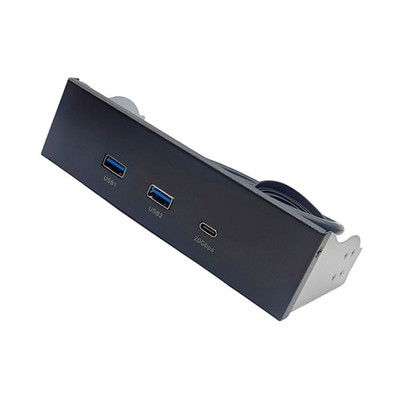 Computer Case Front Panel Adapter for 5.25Inch Bay with USB3.2 and Type C Port