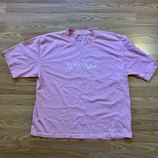Justin Bieber Coachella 2026 Pink SWAG T Shirt - Size Medium - Official Merch