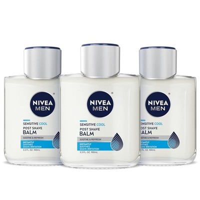NIVEA MEN Sensitive Cool Post Shave Balm, Enriched with Chamomile and Seaweed Ex