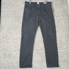Flint  Tinder Jeans Men's 32x30 Gray Standard Fit Huckberry Pants Causal