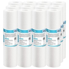 12 Pack 5 Micron 10"x2.5" Sediment Water Filter Whole House for Reverse Osmosis