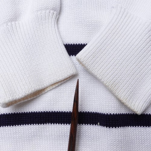 Maglione Gucci uomo vintage anni 80 nautico ricamato righe medio 50 Italia - Foto 20 di 23