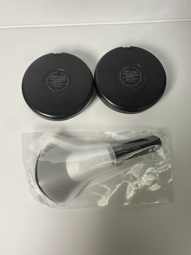MAC Extra Dimension Skinfinish ~ SOUL GLOW & DOUBLE GLEAM | 2x 0.31oz + Brush - Picture 3 of 5